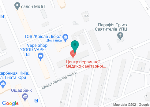 Поликлиника №2 Святошинского района, Стоматологическое отделение - на карте