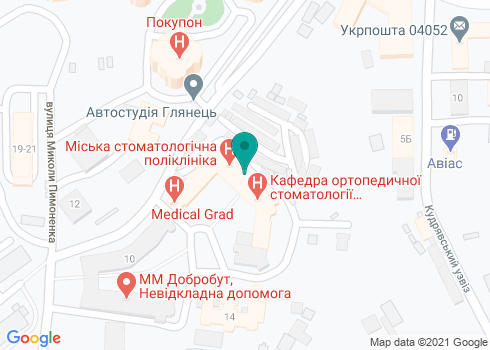 Центральная городская клиническая больница, Стоматологическое отделение - на карте