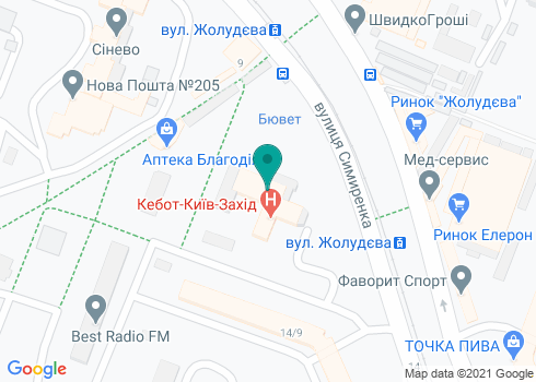Центральная поликлиника Святошинского района, Стоматологическое отделение - на карте