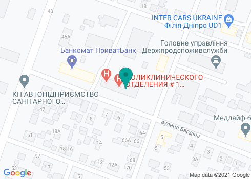 Днепровская стоматологическая поликлиника №2, стоматологическое отделение №3 - на карте