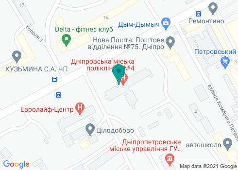 Областная стоматологическая поликлиника Днепропетровского областного совета - на карте