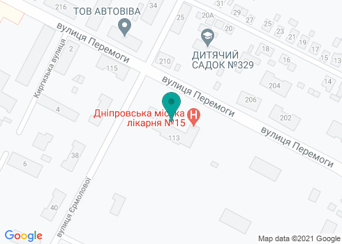 Днепровская стоматологическая поликлиника №1, филиал №3 - на карте