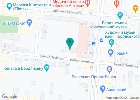 Бердянская городская стоматологическая поликлиника - на карте