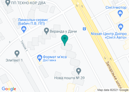 Стоматология Дантист на Запорожском шоссе - на карте