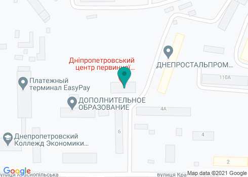 Днепровская стоматологическая поликлиника №2, стоматологическое отделение №2 - на карте