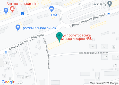 Днепровская стоматологическая поликлиника №2, стоматологическое отделение - на карте