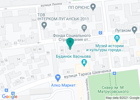 Луганская городская стоматологическая поликлиника №2 - на карте