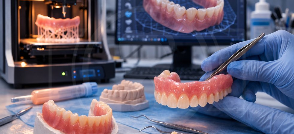 Digital dentures: 3D-друк знімних протезів стає більш “масовим” для зуботехнічних лабораторій Digital dentures: 3D-друк знімних протезів стає більш “масовим” для зуботехнічних лабораторій