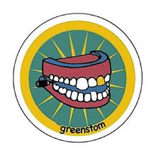 Greenstom, стоматология - логотип