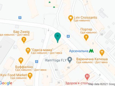 Филиал №2 КНП КДЦ Печерского района - на карте Филиал №2 КНП КДЦ Печерского района - на карте