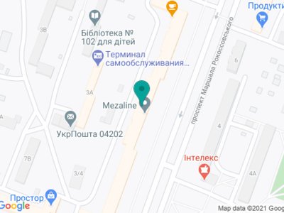 Стоматология на Рокоссовского - на карте