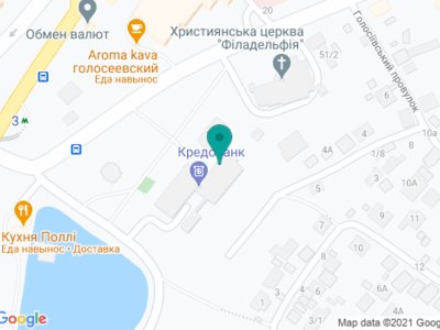 Филиал №1 КНП КДЦ Голосеевского района - на карте Филиал №1 КНП КДЦ Голосеевского района - на карте