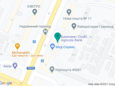 Стоматолог и Я, стоматология на Слобожанском проспекте - на карте Стоматолог и Я, стоматология на Слобожанском проспекте - на карте