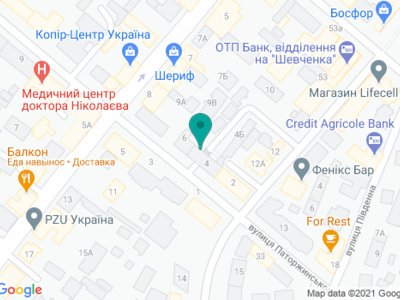 Екатеринославская зубная лечебница - на карте Екатеринославская зубная лечебница - на карте