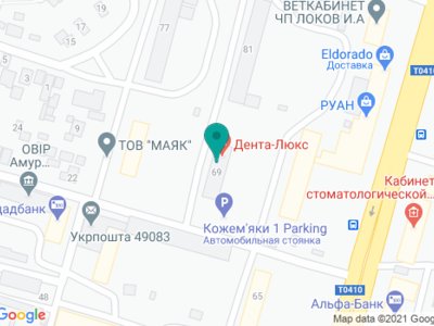 Стоматология Дента-Люкс - на карте Стоматология Дента-Люкс - на карте