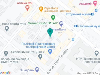 Стоматология Днепропетровской Медицинской Академии - на карте Стоматология Днепропетровской Медицинской Академии - на карте