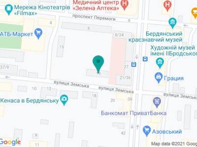 Бердянская городская стоматологическая поликлиника - на карте Бердянская городская стоматологическая поликлиника - на карте