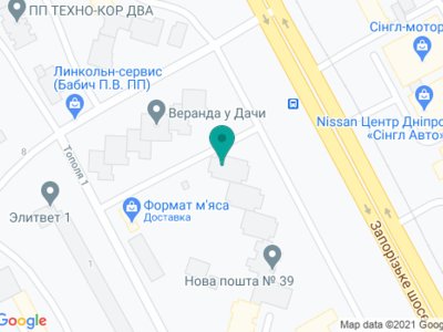 Стоматология Дантист на Запорожском шоссе - на карте Стоматология Дантист на Запорожском шоссе - на карте