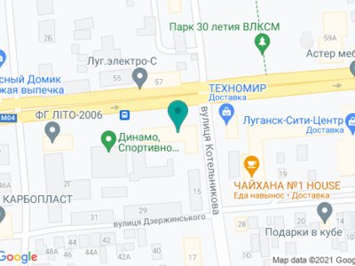 Стоматология Стома-Луганск - на карте Стоматология Стома-Луганск - на карте