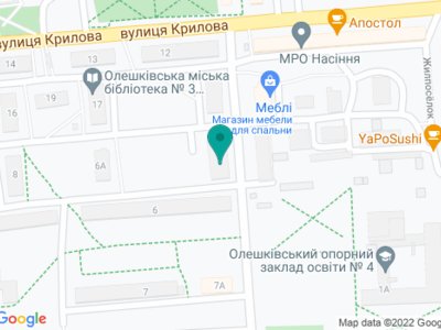 Олешковская районная стоматологическая поликлиника - на карте