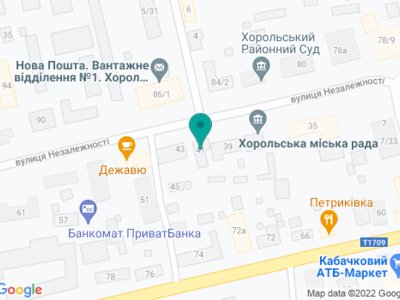 Стоматология Гунявий В.В. - на карте Стоматология Гунявий В.В. - на карте