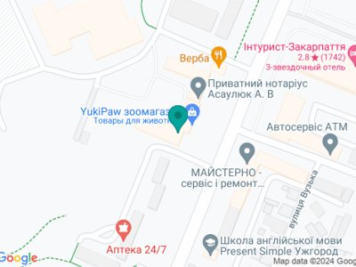 Стоматологія ФОП Мадяр Віталій Васильович - на карте Стоматологія ФОП Мадяр Віталій Васильович - на карте