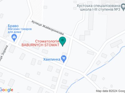Стоматологія Baburnych Stomat - на карте Стоматологія Baburnych Stomat - на карте