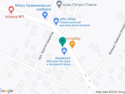 Стоматологія ФОП Огієнко Ростислав В'ячеславович - на карте Стоматологія ФОП Огієнко Ростислав В'ячеславович - на карте