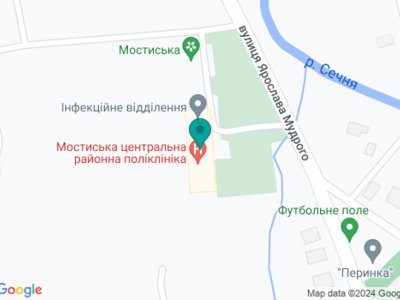 Поліклініка КНП Мостиська міська лікарня - на карте
