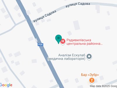 Стоматологія КНП Радивилівська центральна міська лікарня - на карте