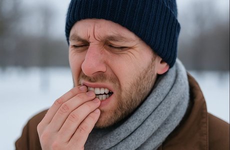 Чутливість зубів узимку: чому зростає, як лікувати і що робити вдома