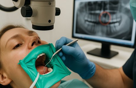 Лечение кисты зуба: когда спасает перелечивание каналов, а когда нужна операция Лечение кисты зуба: когда спасает перелечивание каналов, а когда нужна операция